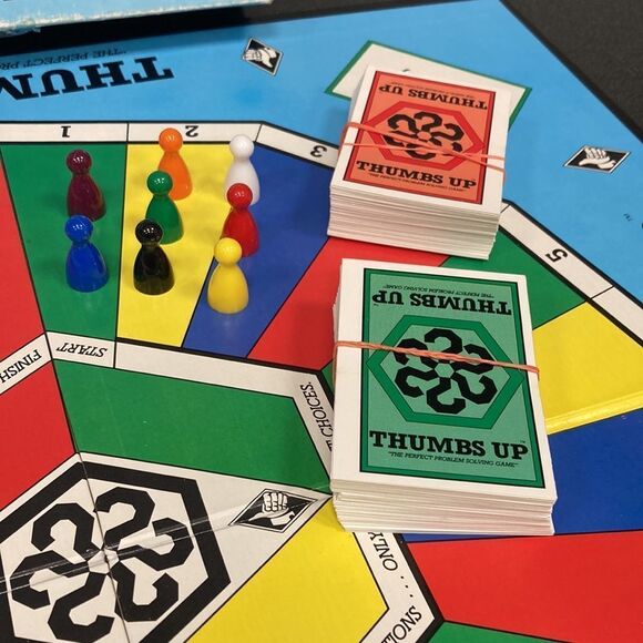 Vintage Thumbs Up The Perfect Problem Solving Board Game Rare - Picture 3 of 13
